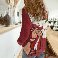 Latvia Restoration of Independence Day Women Casual Shirt Latvija 4th May with Dove