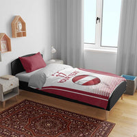 Latvia Basketball Custom Bedding Set White Latvian Pattern