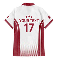 Latvia Basketball Custom Family Matching Mermaid Dress and Hawaiian Shirt White Latvian Pattern