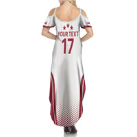 Latvia Basketball Custom Family Matching Summer Maxi Dress and Hawaiian Shirt White Latvian Pattern