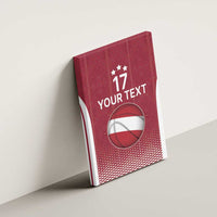 Latvia Basketball Custom Canvas Wall Art Red Latvian Pattern