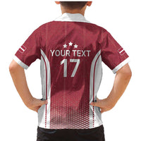 Latvia Basketball Custom Family Matching Mermaid Dress and Hawaiian Shirt Red Latvian Pattern