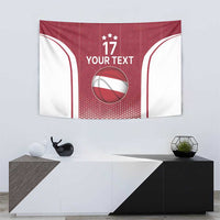 Latvia Basketball Custom Tapestry Red Latvian Pattern