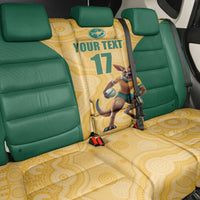 Custom Australia Rugby Back Car Seat Cover Kangaroo Mascot
