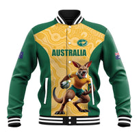 Custom Australia Rugby Baseball Jacket Kangaroo Mascot