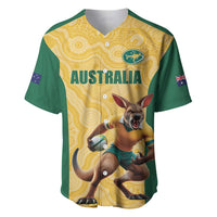 Custom Australia Rugby Baseball Jersey Kangaroo Mascot