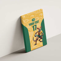 Custom Australia Rugby Canvas Wall Art Kangaroo Mascot