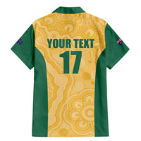 Custom Australia Rugby Family Matching Mermaid Dress and Hawaiian Shirt Kangaroo Mascot