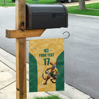 Custom Australia Rugby Garden Flag Kangaroo Mascot
