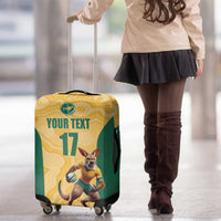 Custom Australia Rugby Luggage Cover Kangaroo Mascot