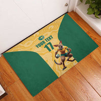 Custom Australia Rugby Rubber Doormat Kangaroo Mascot