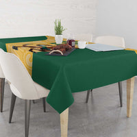 Custom Australia Rugby Tablecloth Kangaroo Mascot