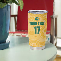 Custom Australia Rugby Tumbler Cup Kangaroo Mascot