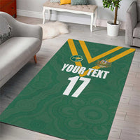 Custom Australia Rugby Area Rug Sporty Style