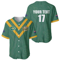 Custom Australia Rugby Baseball Jersey Sporty Style