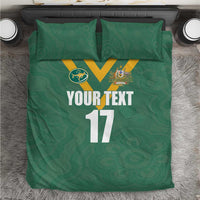 Custom Australia Rugby Bedding Set Sporty Style