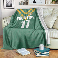 Custom Australia Rugby Blanket Sporty Style