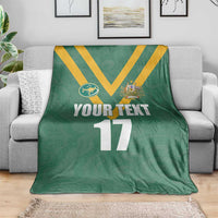 Custom Australia Rugby Blanket Sporty Style