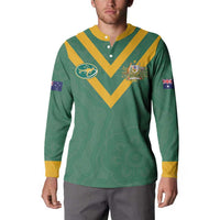Custom Australia Rugby Button Sweatshirt Sporty Style