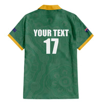 Custom Australia Rugby Family Matching Mermaid Dress and Hawaiian Shirt Sporty Style