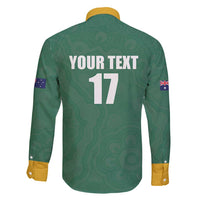 Custom Australia Rugby Family Matching Mermaid Dress and Hawaiian Shirt Sporty Style