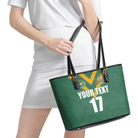 Custom Australia Rugby Leather Tote Bag Sporty Style