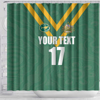 Custom Australia Rugby Shower Curtain Sporty Style