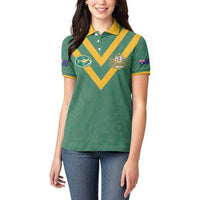 Custom Australia Rugby Women Polo Shirt Sporty Style