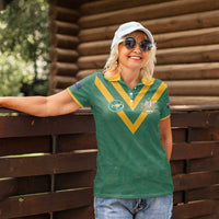Custom Australia Rugby Women Polo Shirt Sporty Style