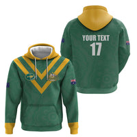 Custom Australia Rugby Zip Hoodie Sporty Style