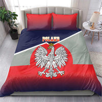 Poland Coat of Arms Bedding Set A white and Crowned Eagle