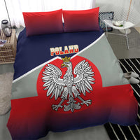 Poland Coat of Arms Bedding Set A white and Crowned Eagle