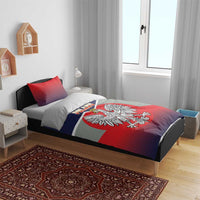 Poland Coat of Arms Bedding Set A white and Crowned Eagle