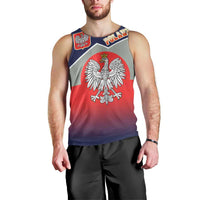 Poland Coat of Arms Men Tank Top A white and Crowned Eagle LT17 - Wonder Print Shop