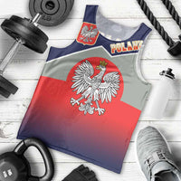 Poland Coat of Arms Men Tank Top A white and Crowned Eagle LT17 - Wonder Print Shop