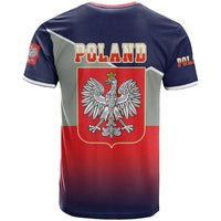 Poland Coat of Arms T Shirt A white and Crowned Eagle LT17 - Wonder Print Shop