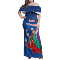 Poland Epiphany Family Matching Off Shoulder Maxi Dress and Hawaiian Shirt The Three Kings Day - Trzech Kroli