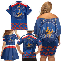 Poland Epiphany Family Matching Off Shoulder Short Dress and Hawaiian Shirt The Three Kings Day - Trzech Kroli