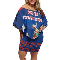 Poland Epiphany Family Matching Off Shoulder Short Dress and Hawaiian Shirt The Three Kings Day - Trzech Kroli