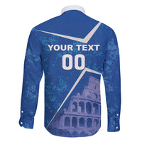 Custom Italy Football Family Matching Long Sleeve Bodycon Dress and Hawaiian Shirt With Colosseum - Wonder Print Shop