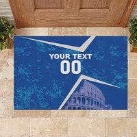 Custom Italy Football Rubber Doormat With Colosseum - Wonder Print Shop