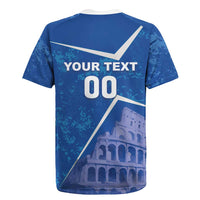 Custom Italy Football Rugby Jersey With Colosseum - Wonder Print Shop