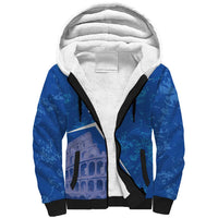 Custom Italy Football Sherpa Hoodie With Colosseum - Wonder Print Shop