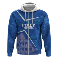Custom Italy Football Zip Hoodie With Colosseum - Wonder Print Shop