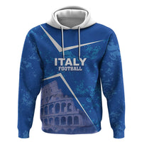 Custom Italy Football Zip Hoodie With Colosseum - Wonder Print Shop