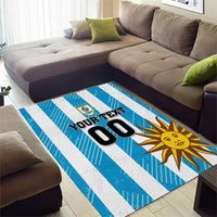 Custom Uruguay Football Area Rug Sol De May - Wonder Print Shop