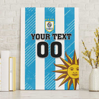 Custom Uruguay Football Canvas Wall Art Sol De May - Wonder Print Shop