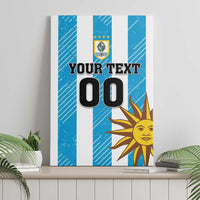 Custom Uruguay Football Canvas Wall Art Sol De May - Wonder Print Shop