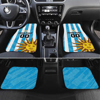 Custom Uruguay Football Car Mats Sol De May - Wonder Print Shop