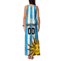 Custom Uruguay Football Family Matching Tank Maxi Dress and Hawaiian Shirt Sol De May - Wonder Print Shop